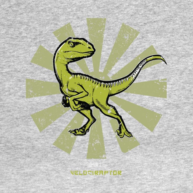 Velociraptor Retro Japanese by Nova5